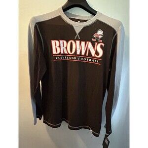 Cleveland Browns Long Sleeve Shirt Fanatics Size Large Brownie Elf NFL Football